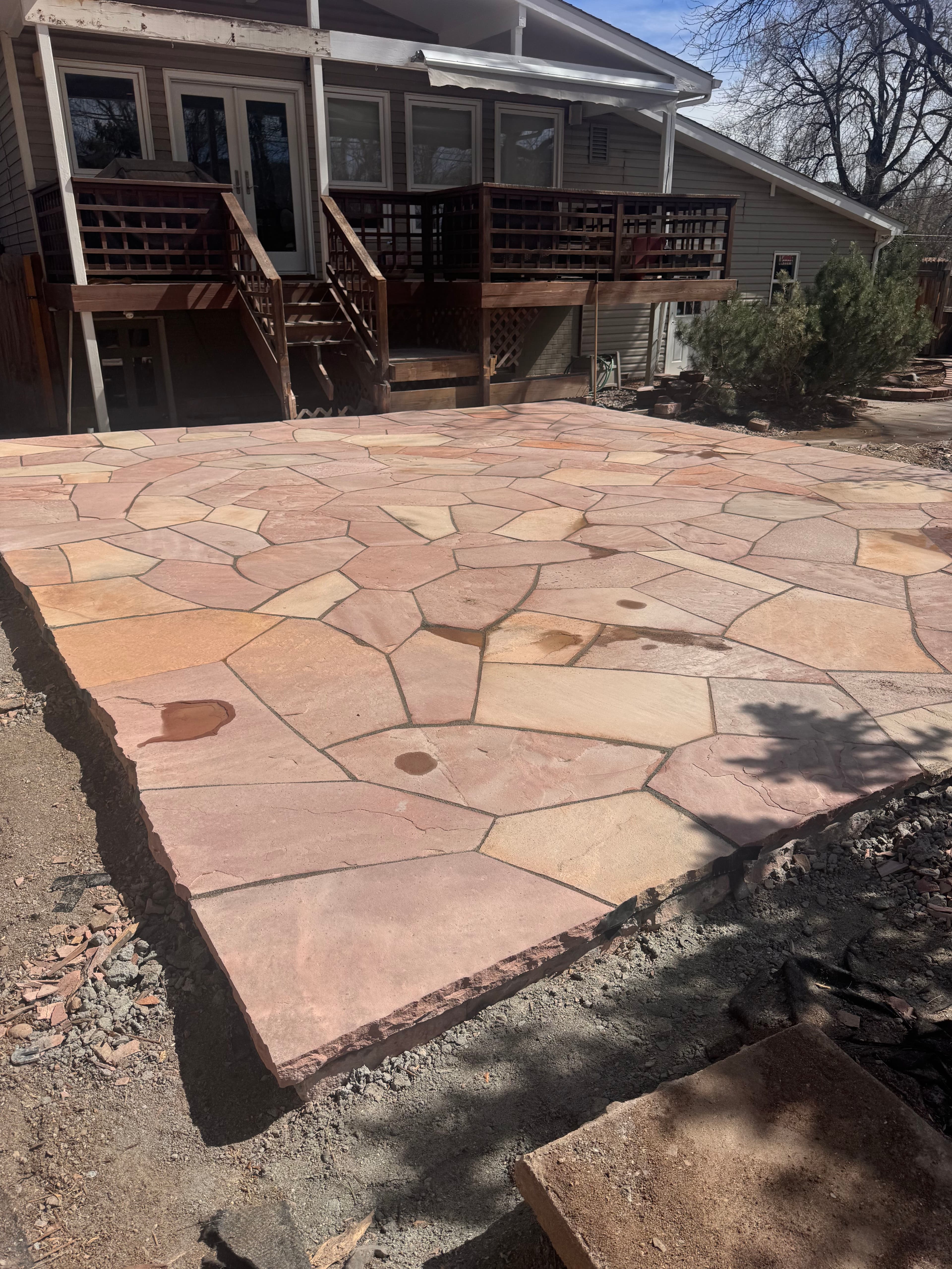 Project Striking Patio Installation with Stone Accents image