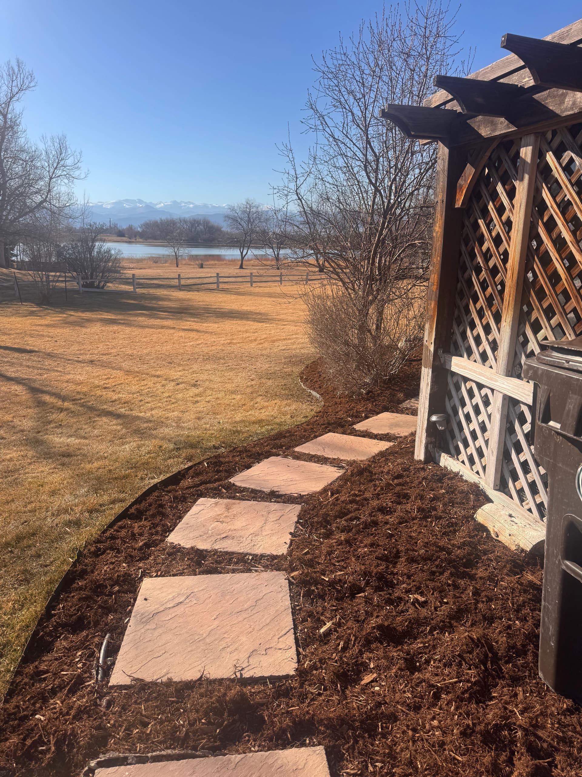 Elevating Outdoor Spaces with Steppers and Mulching image