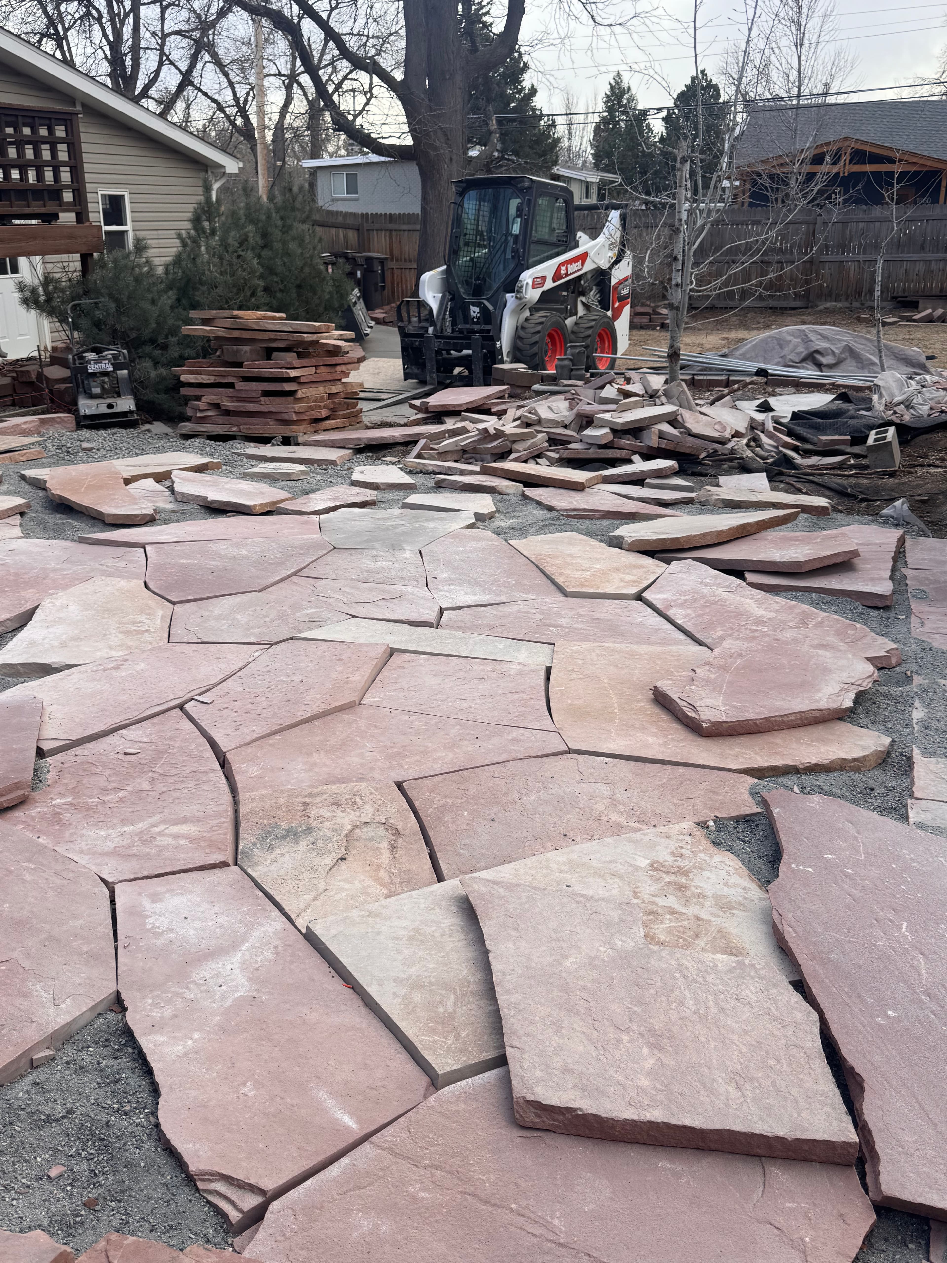 Project Precise Flagstone Patio Installation image
