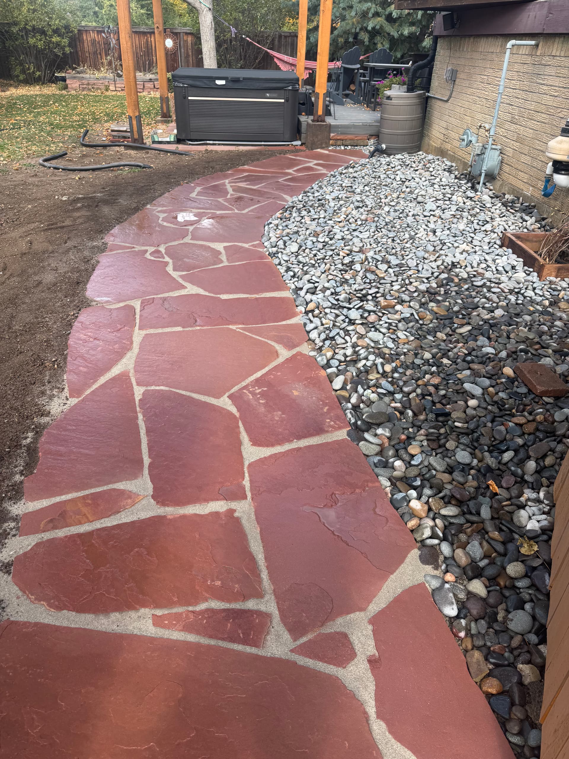 Gallery photos for Crafting Durable Flagstone Walkways with Precision: Image #2