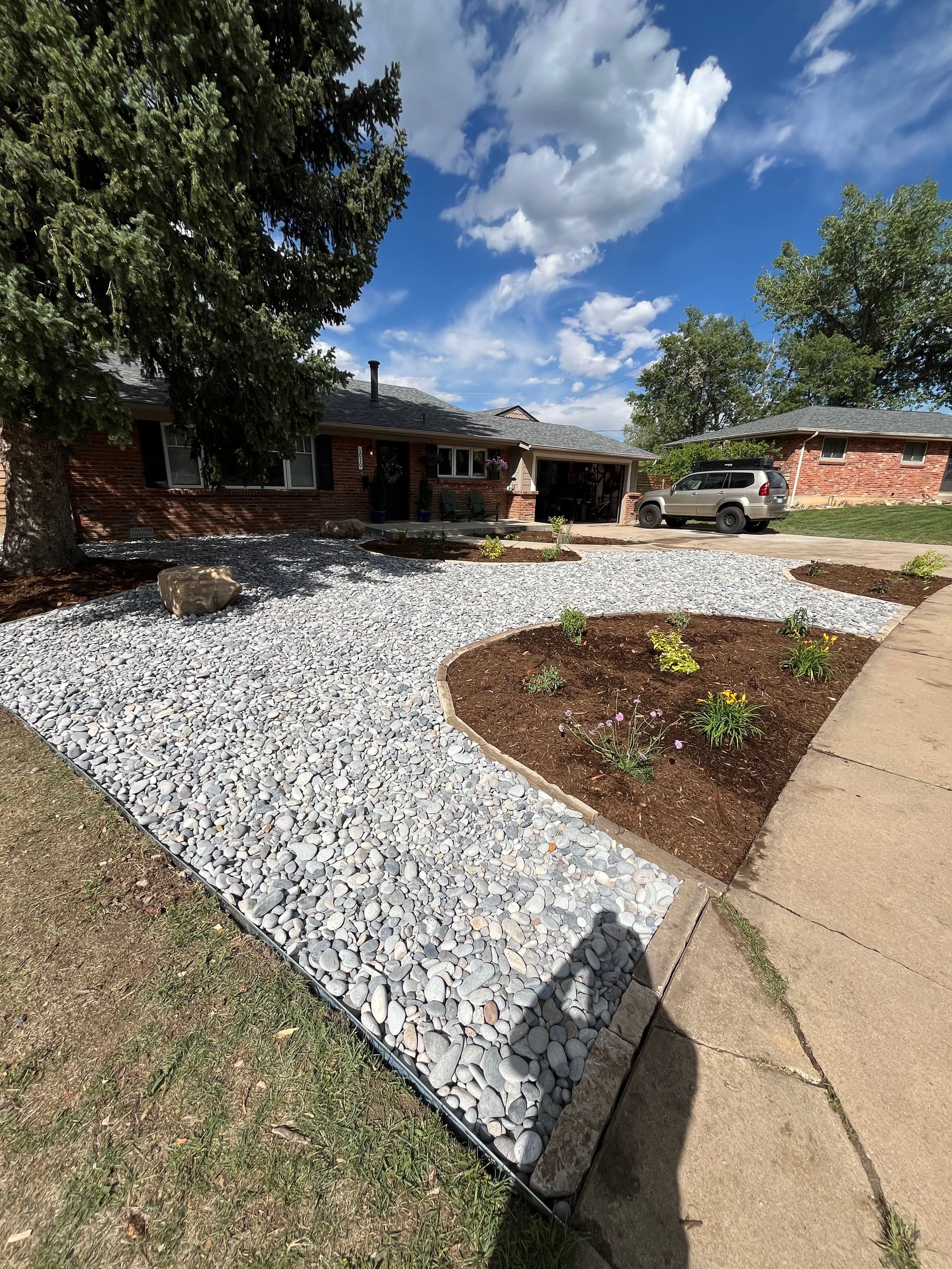 Gallery photos for Lawn Out, Native Perennials In - Boulder Xeriscape Install: Image #1