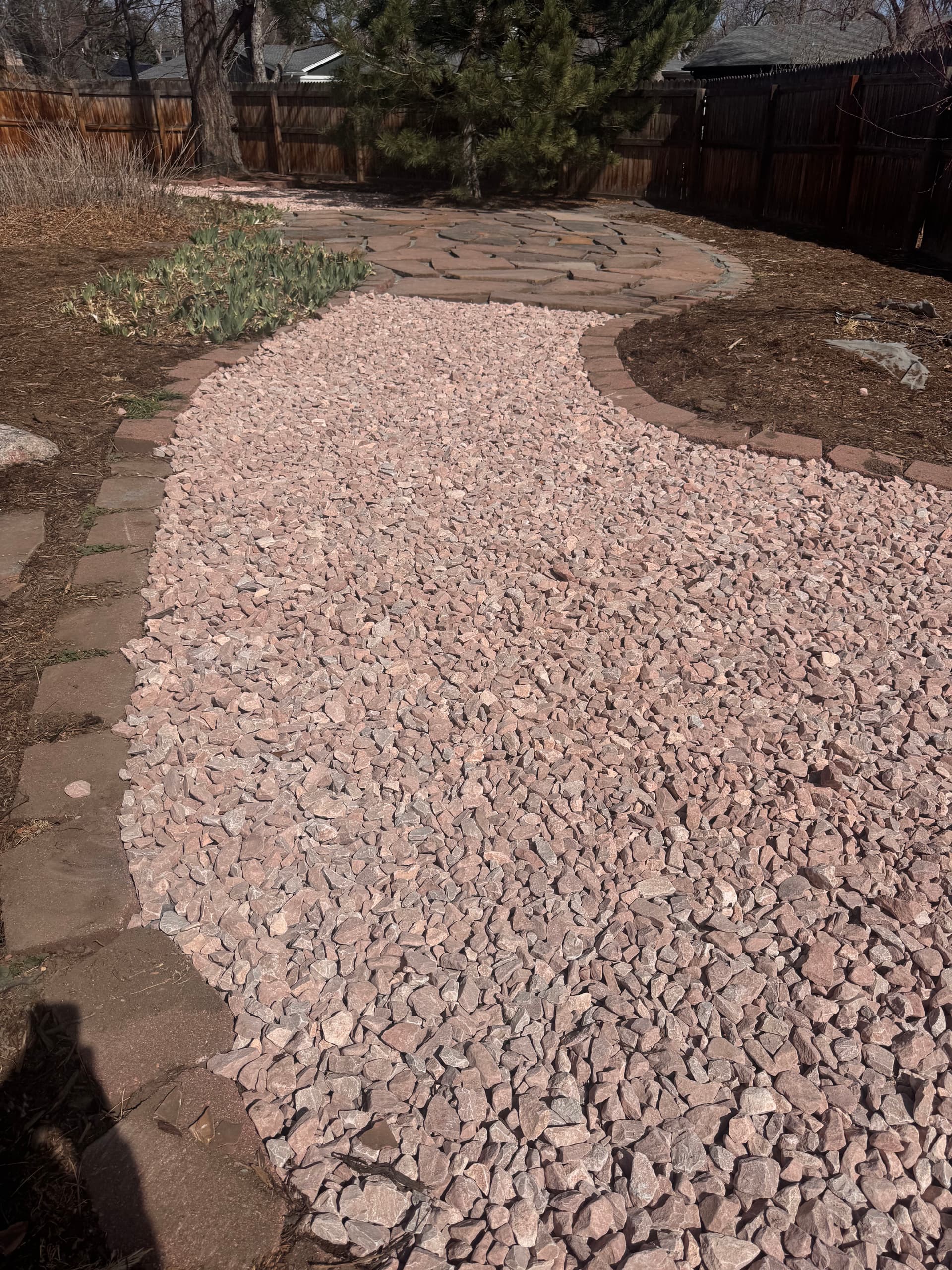 Gallery photos for Striking Patio Installation with Stone Accents: Image #3