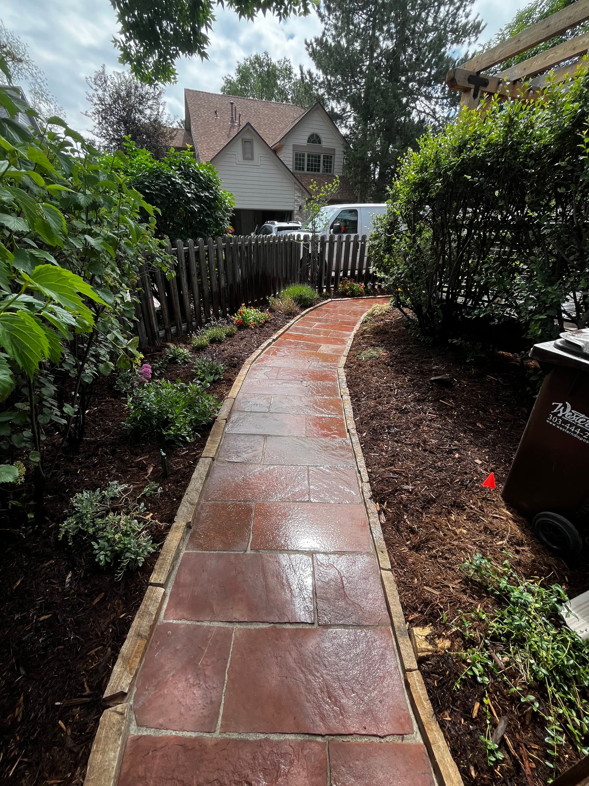 Flagstone Patio Extension and Walkway Build in Boulder image