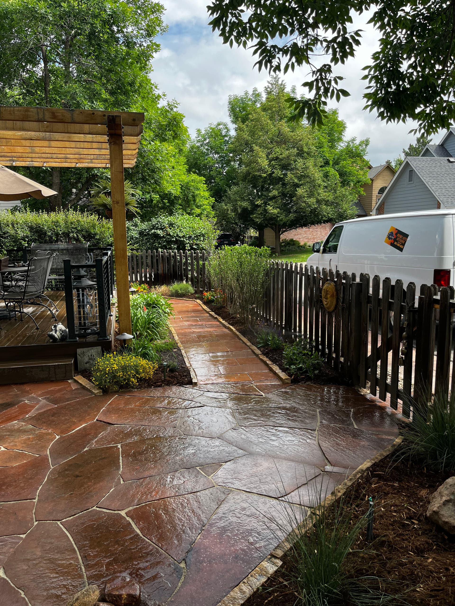 Gallery photos for Flagstone Patio Extension and Walkway Build in Boulder: Image #1