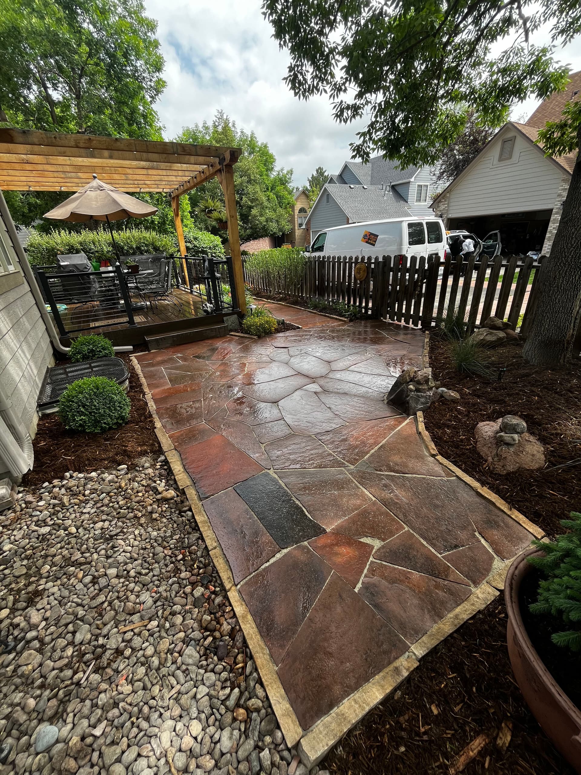 Gallery photos for Flagstone Patio Extension and Walkway Build in Boulder: Image #2